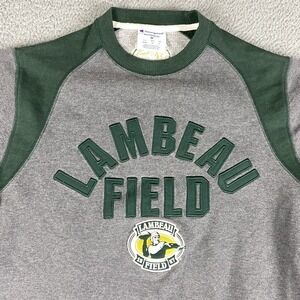 Champion Green Bay Packers Sweatshirt Mens Medium Fleece Crewneck Lambeau Field